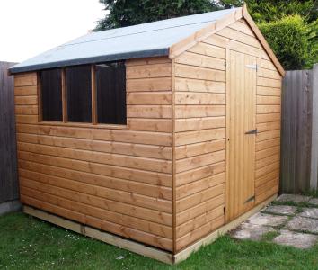 2.4m x 2.4m (8' x 8') Premier Apex Shed with optional timber EasyBase