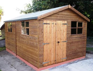 4.8m x 3.0m (16' x 10') Heavy Duty Workshop with additional window