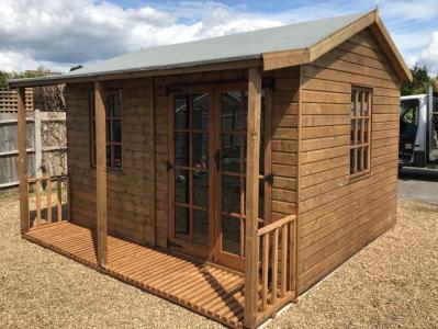 3.6m x 3.0m (12' x 10') Garden Room with verandah
