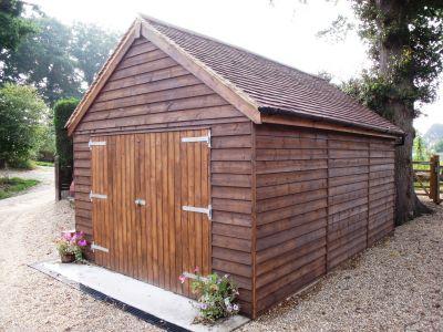 5.4m x 3.6m (18' x 12') Single Wooden Garage