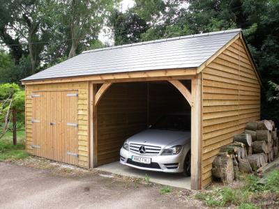 Pic 19. 3.0m x 5.4m 1 bay Carriage House with 3.0m x 5.4m attached Garage with slate roof