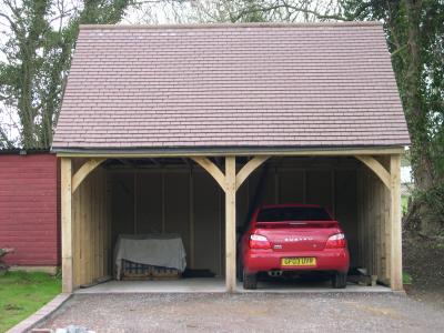 Pic 77. 6.0m x 6.0m 2 bay Carriage House with plain tile roof