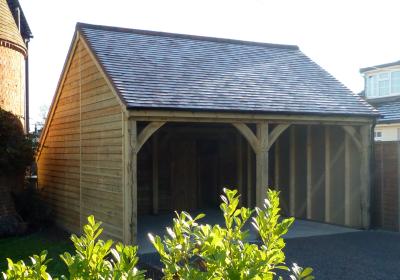 Pic 26. 6.0m x 6.0m Open Barn with plain tile roof