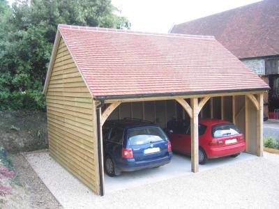 Pic 46. 6.0m x 4.8m 2 bay Carriage House with plain tile roof