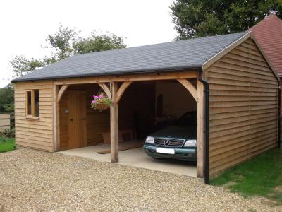Pic 33. 6.0m x 5.4m 2 bay Carriage House with 3.0m x 5.4m attached Workshop