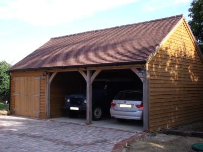 Pic 50. 5.4m x 5.4m 2 bay Carriage House and 3.0m x 5.4m attached Garage with plain tile roof