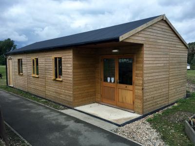 Pic 47. 11.4m x 4.8m Classroom with 2 layer torch-on felt roof