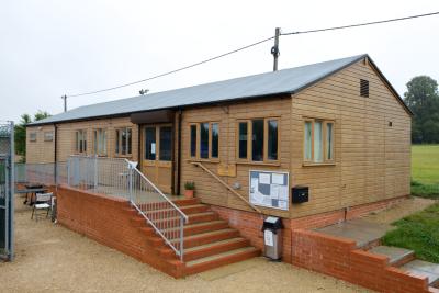 Pic 5. 18.0m x 6.0m Tennis Pavilion with 2 layer torch-on felt