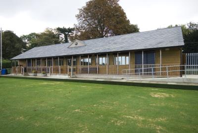 Pic 8. 25.8m x 7.8m Bowls Pavilion with natural slate roof