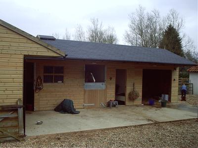 Pic 27. 2 Loose Boxes, Corner Loose Box, Tack Room and Hay Store