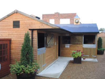 Pic 29. 2 Loose Boxes, Tack Room and Corner Hay Store - Note Clock Tower