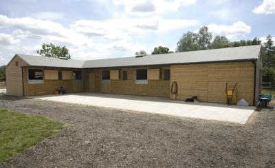Pic 3. 3 Loose Boxes, Corner Loose Box, Tack Room and Hay Store