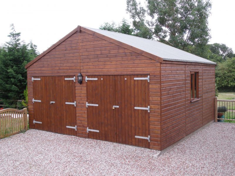 Felt Roof Wooden Garages