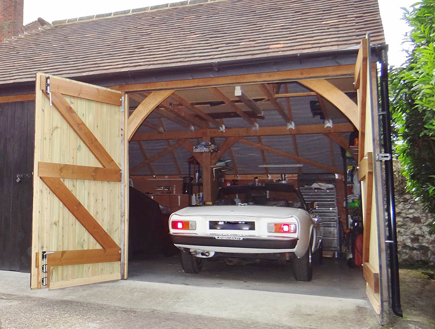 Timber Car Garage Workshop